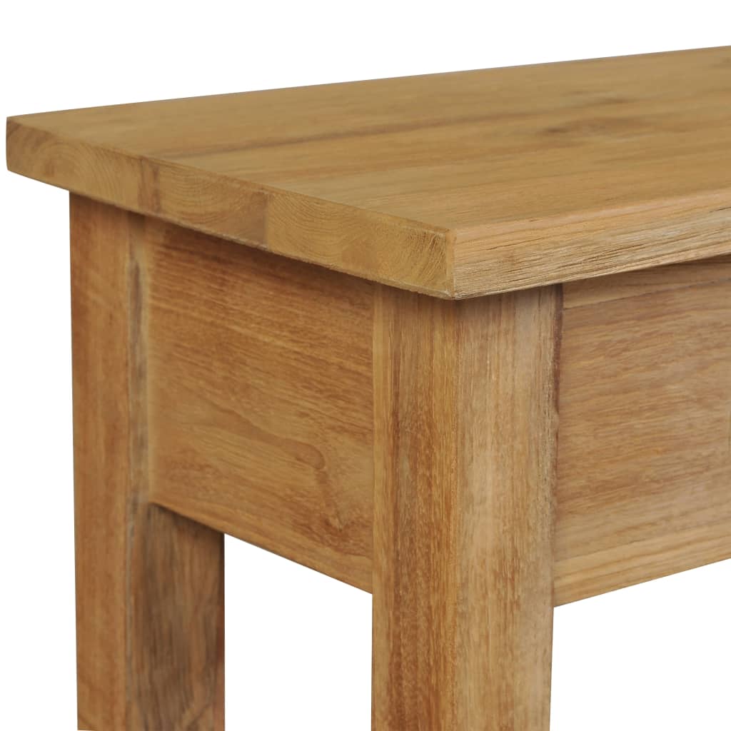 Konsolbord i massiv teak 120x30x80 cm