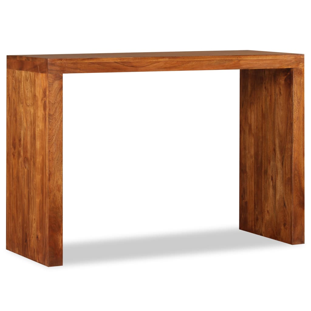 Konsolbord massivt trä med honungsfinish 110x40x76 cm