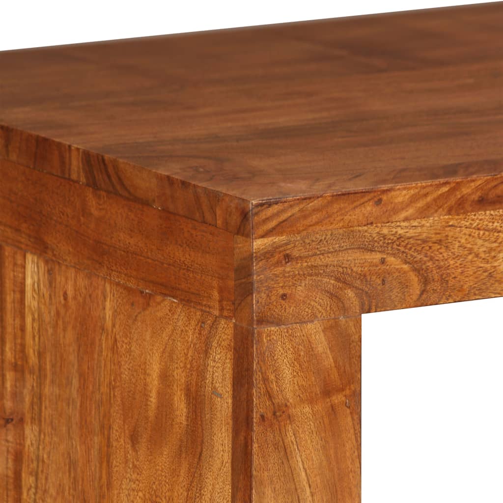 Konsolbord massivt trä med honungsfinish 110x40x76 cm