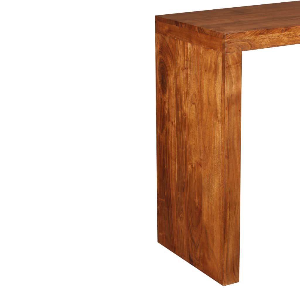 Konsolbord massivt trä med honungsfinish 110x40x76 cm