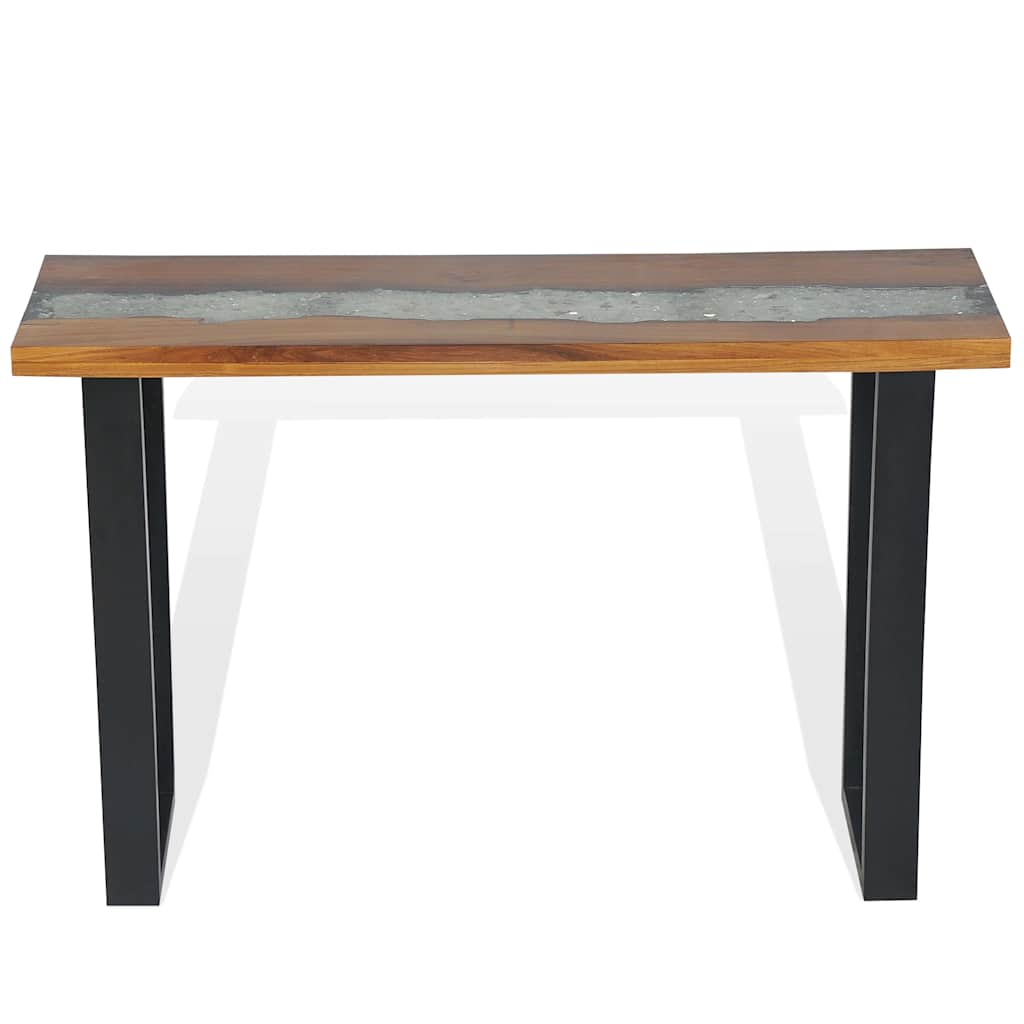 Konsolbord i teak 100x35x75 cm