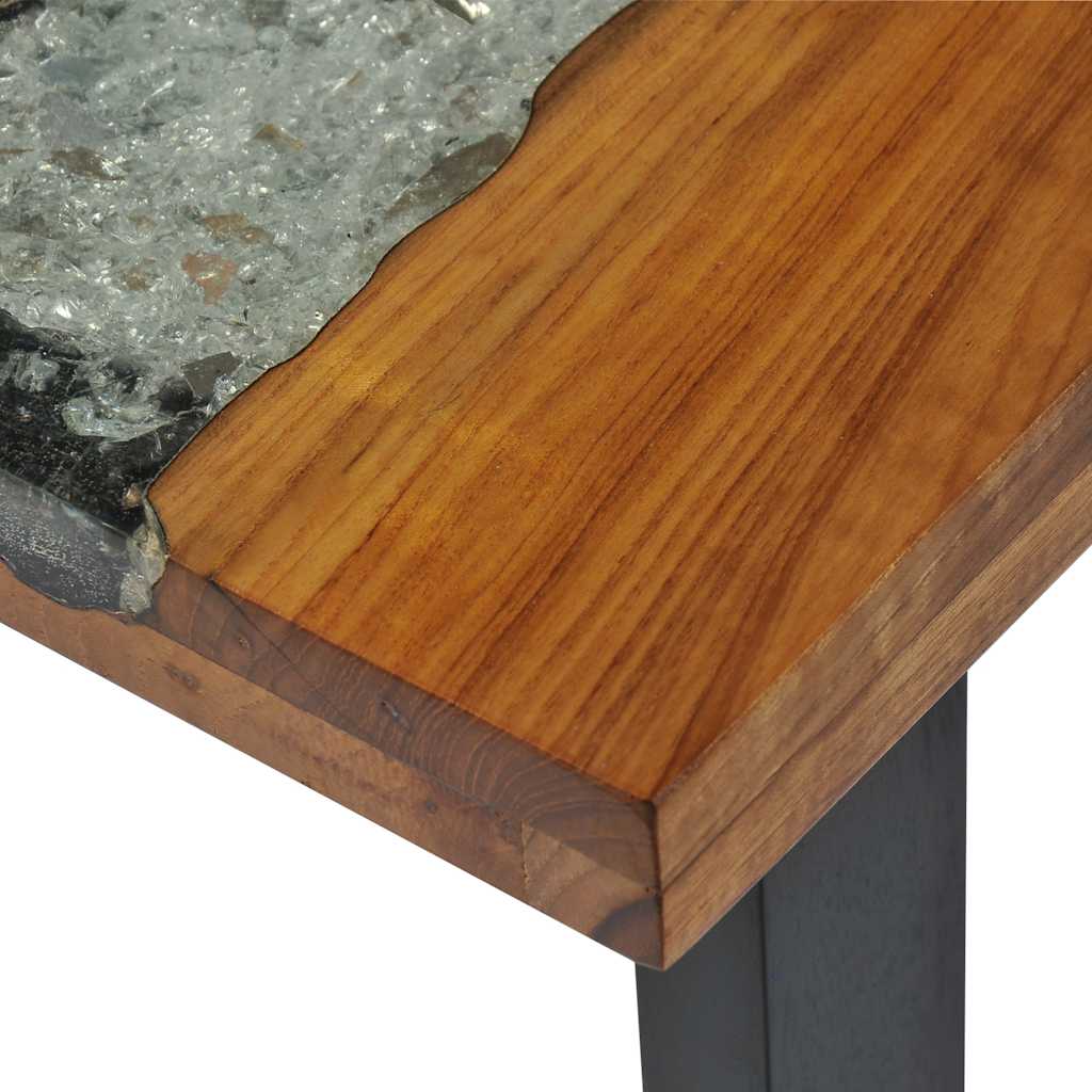 Konsolbord i teak 100x35x75 cm