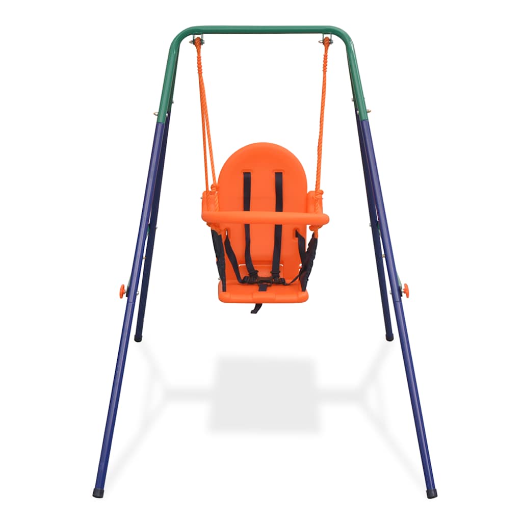 Barngunga set med säkerhetsbälte orange