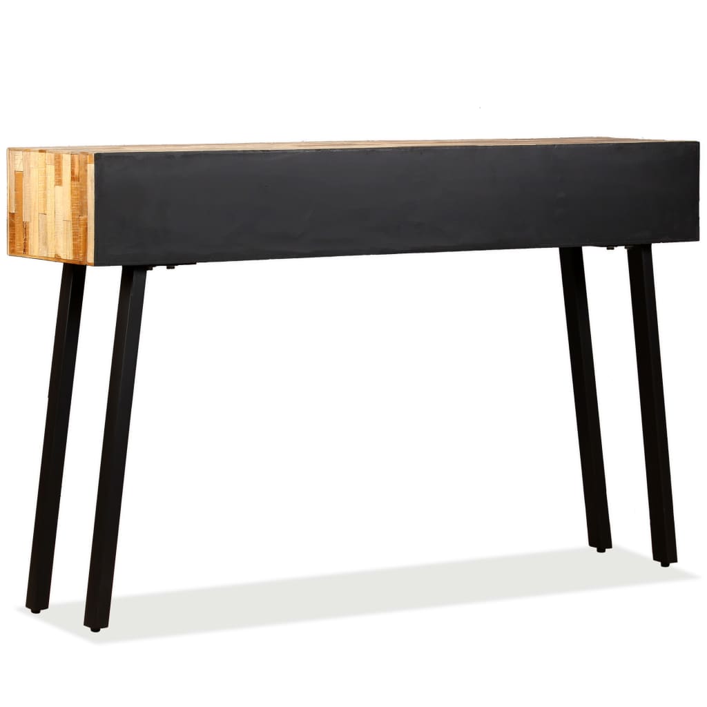 Konsolbord massivt återvunnet teakträ 120x30x76 cm