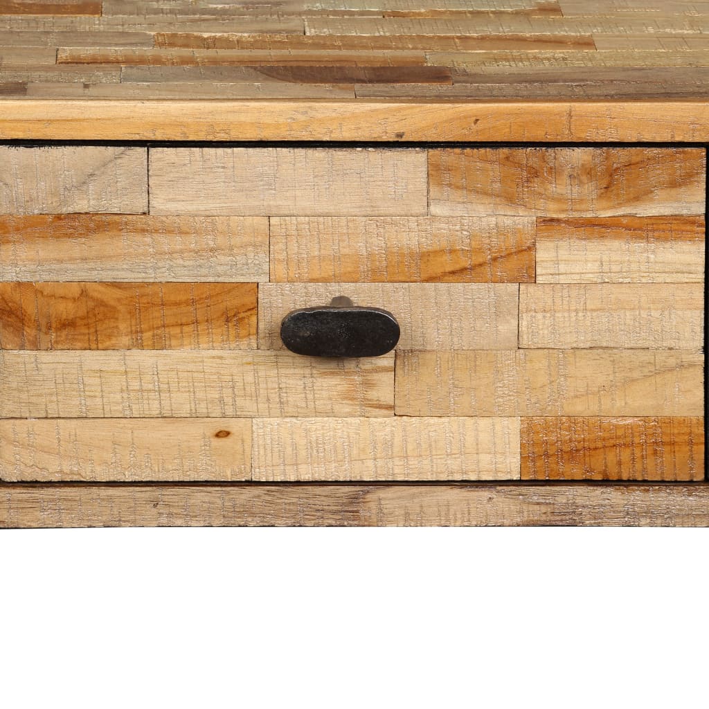 Konsolbord massivt återvunnet teakträ 120x30x76 cm