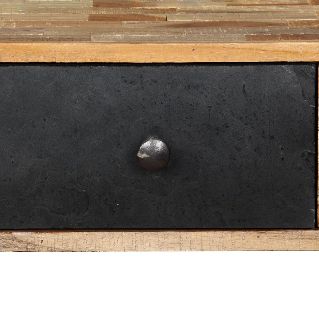 Konsolbord massivt återvunnet teakträ 120x30x76 cm