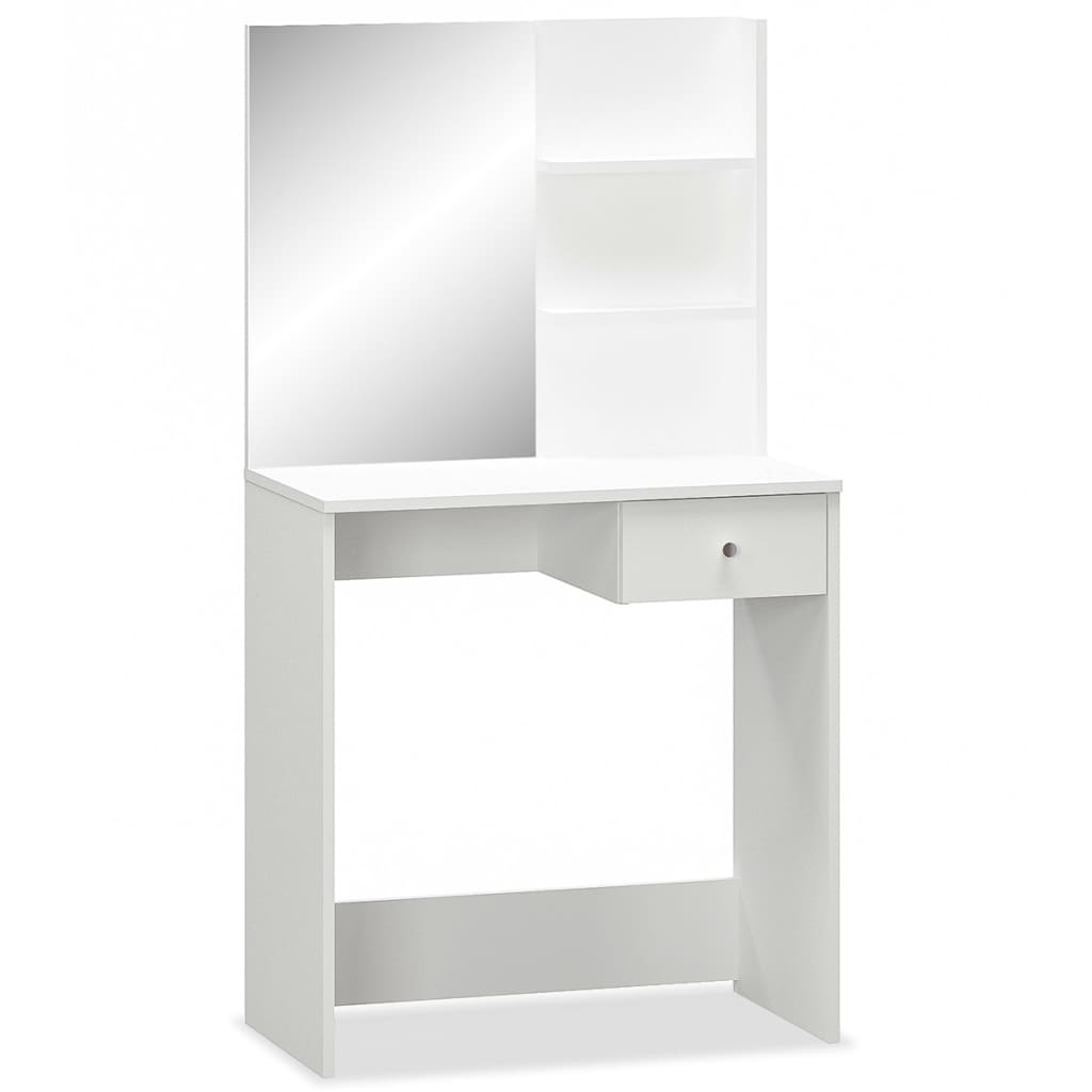 Sminkbord spånskiva 75x40x141 cm vit