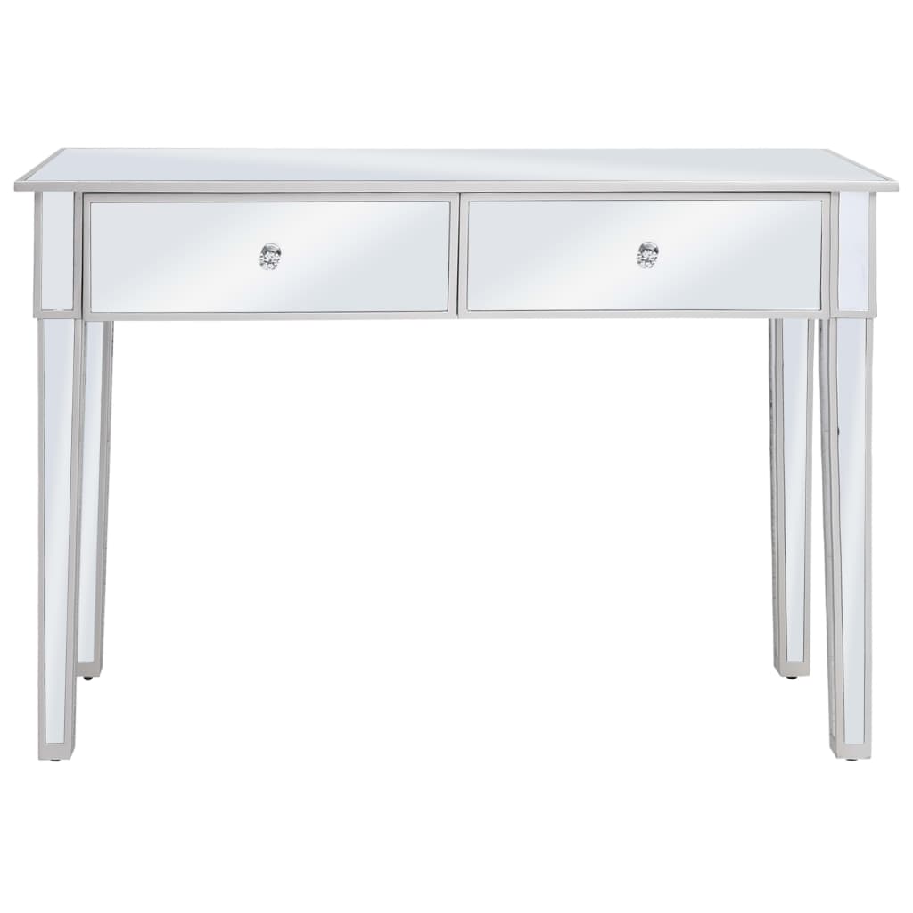 Konsolbord spegel MDF och glas 106,5x38x76,5 cm