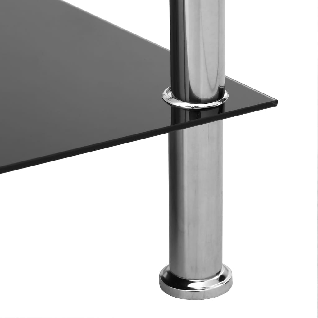 Sidobord genomskinligt 45x50x45 cm glas