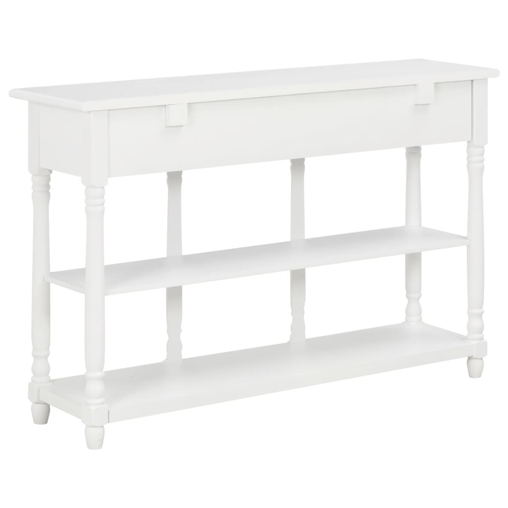 Konsolbord vit 120x30x76 cm MDF