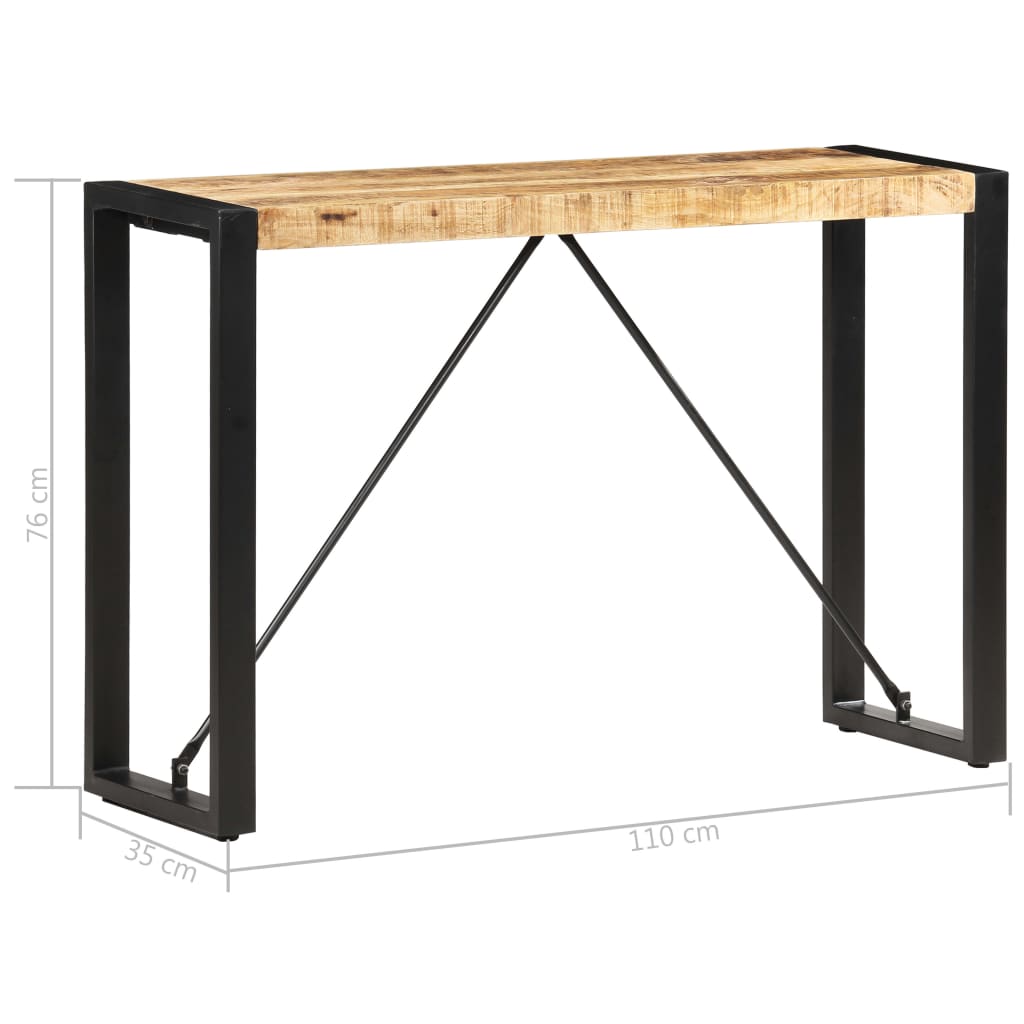 Avlastningsbord 110x35x76 cm massivt mangoträ