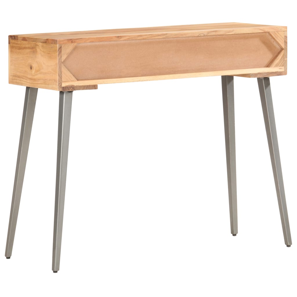 Konsolbord 90x30x75 cm massivt akaciaträ