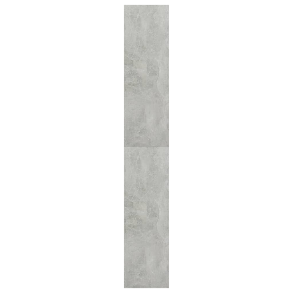 Bokhylla 5 hyllor betonggrå 80x30x189 cm konstruerat trä