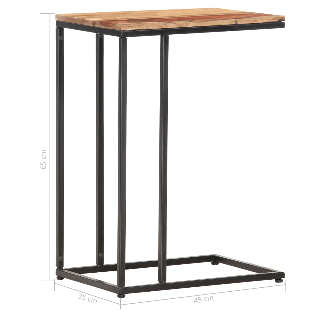 Sidobord 35x45x65 cm massivt trä