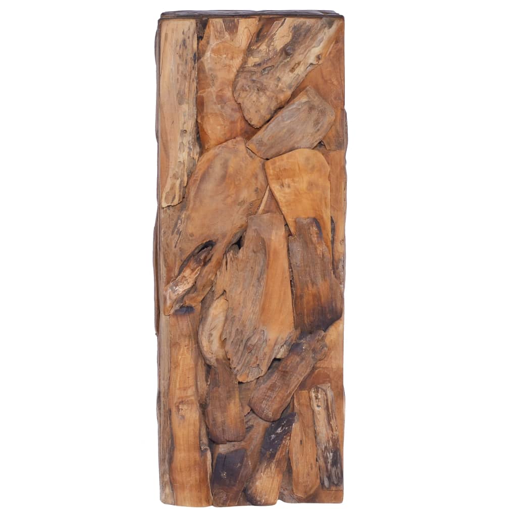 Sidobord 30x30x80 cm massiv teak