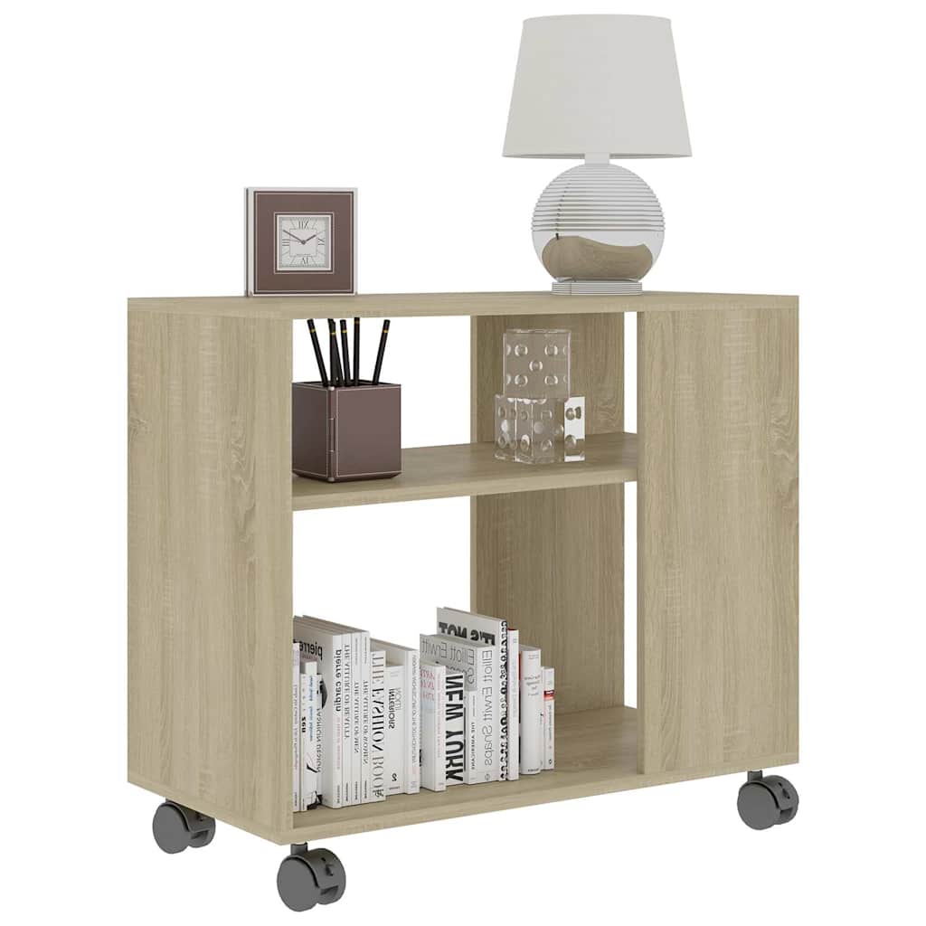 Sidobord sonoma-ek 70x35x55 cm konstruerat trä