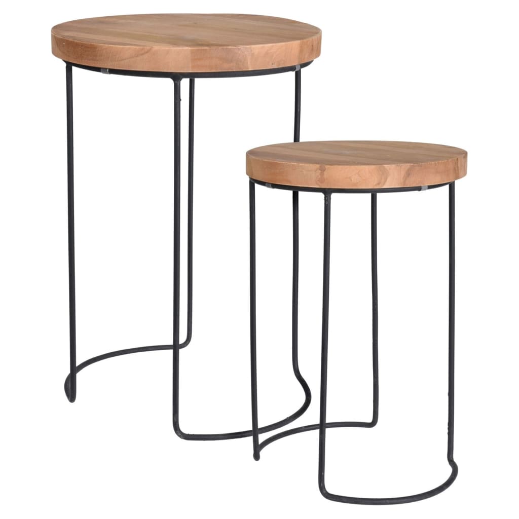 Sidobord 2 delar teak