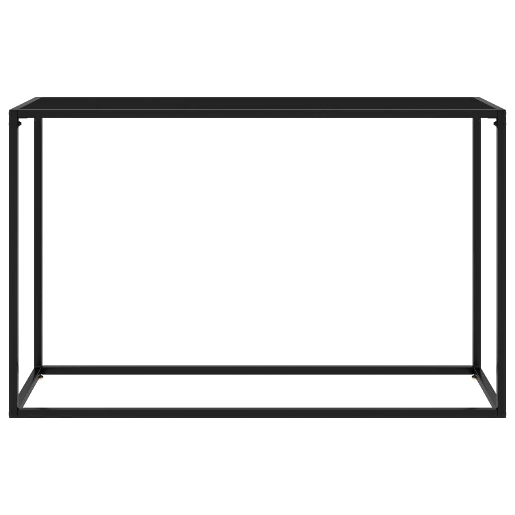 Konsolbord svart 120x35x75 cm härdat glas