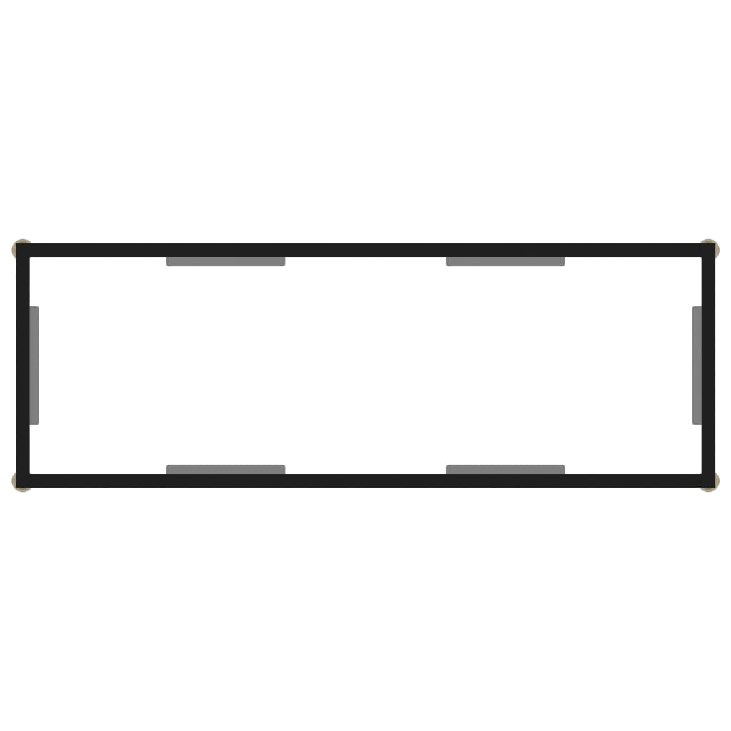 Konsolbord transparent 100x35x75 cm härdat glas