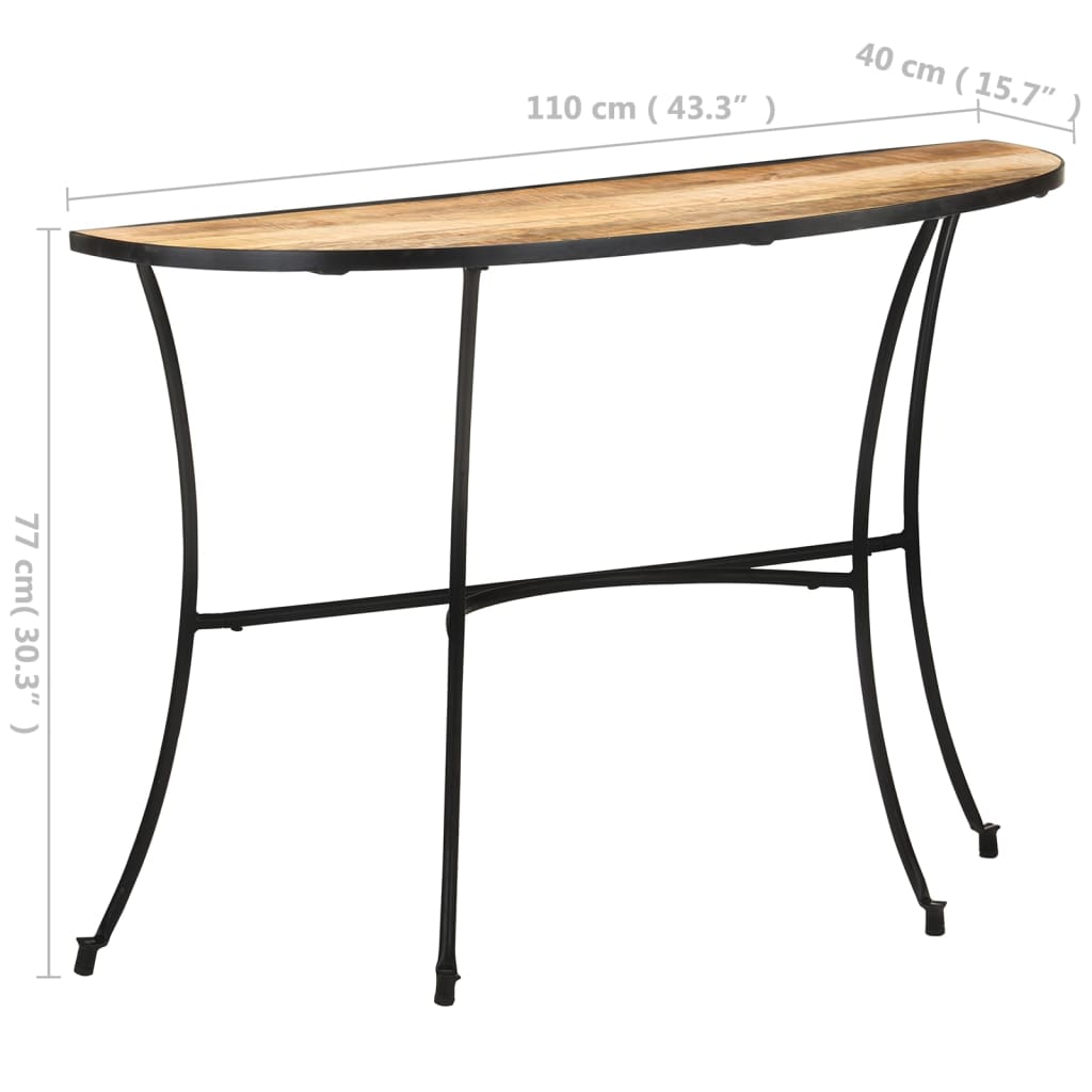 Sidobord 110x40x77 cm massivt mangoträ