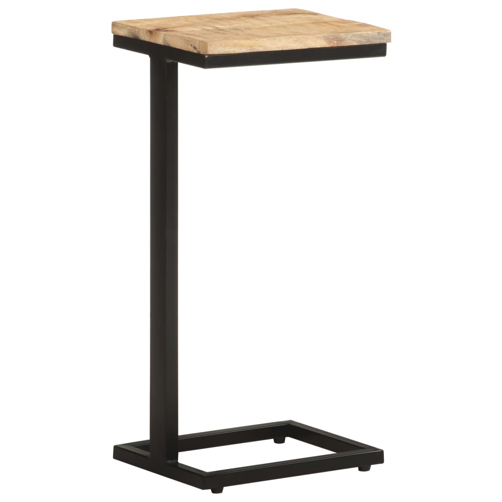 Sidobord 2 st 31,5x24,5x64,5 grovt mangoträ