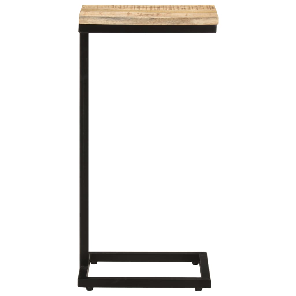 Sidobord 2 st 31,5x24,5x64,5 grovt mangoträ