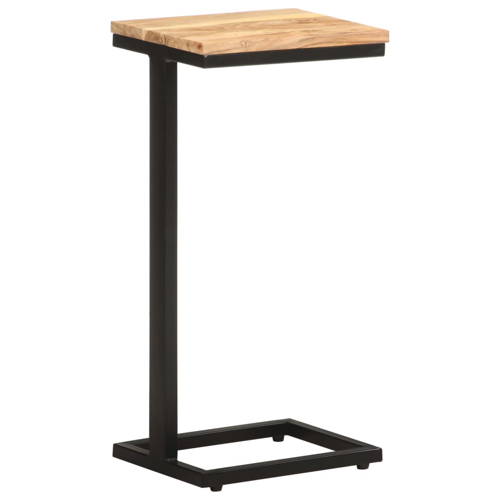 Sidobord 2 st 31,5x24,5x64,5 massivt akaciaträ