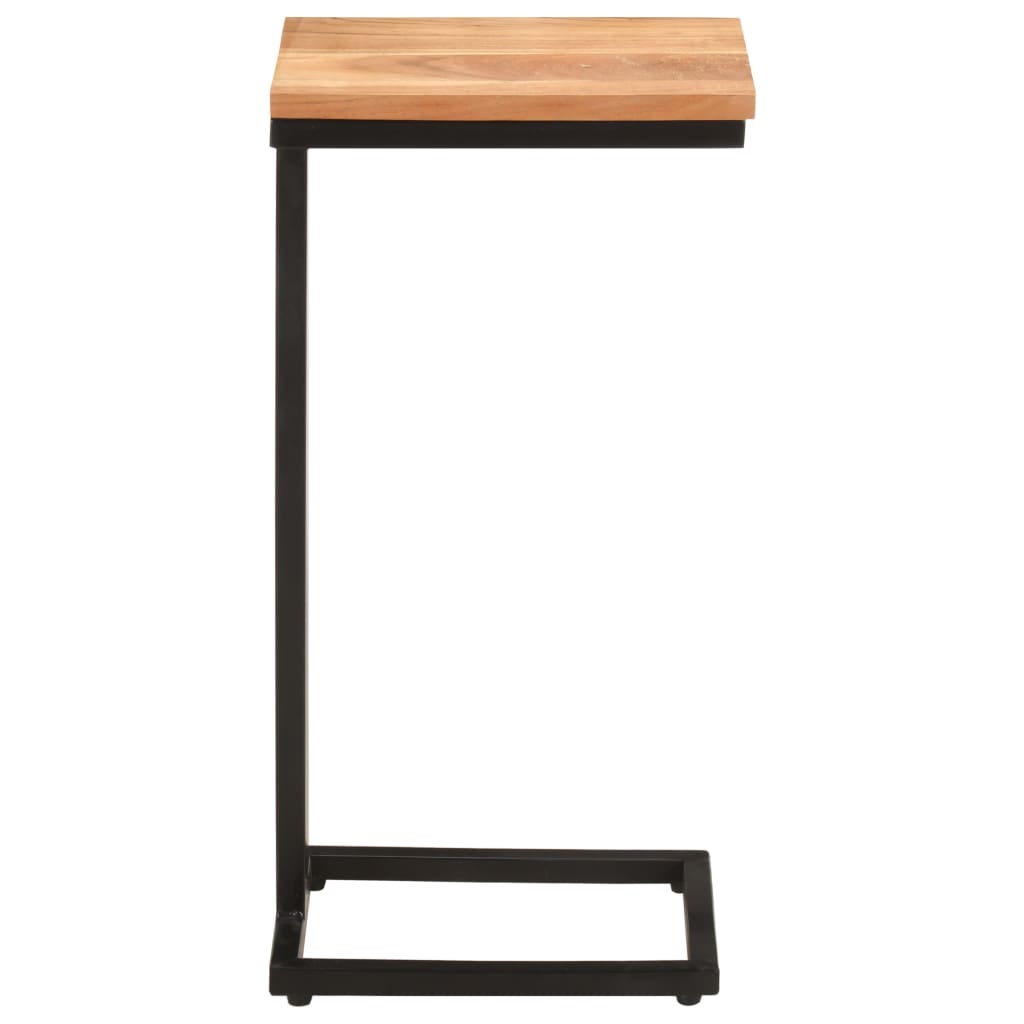 Sidobord 2 st 31,5x24,5x64,5 massivt akaciaträ