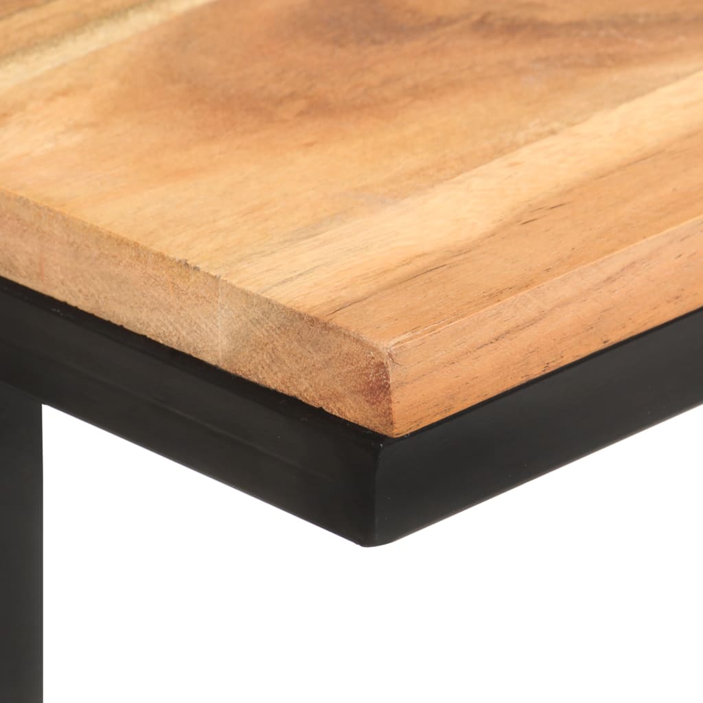 Sidobord 2 st 31,5x24,5x64,5 massivt akaciaträ