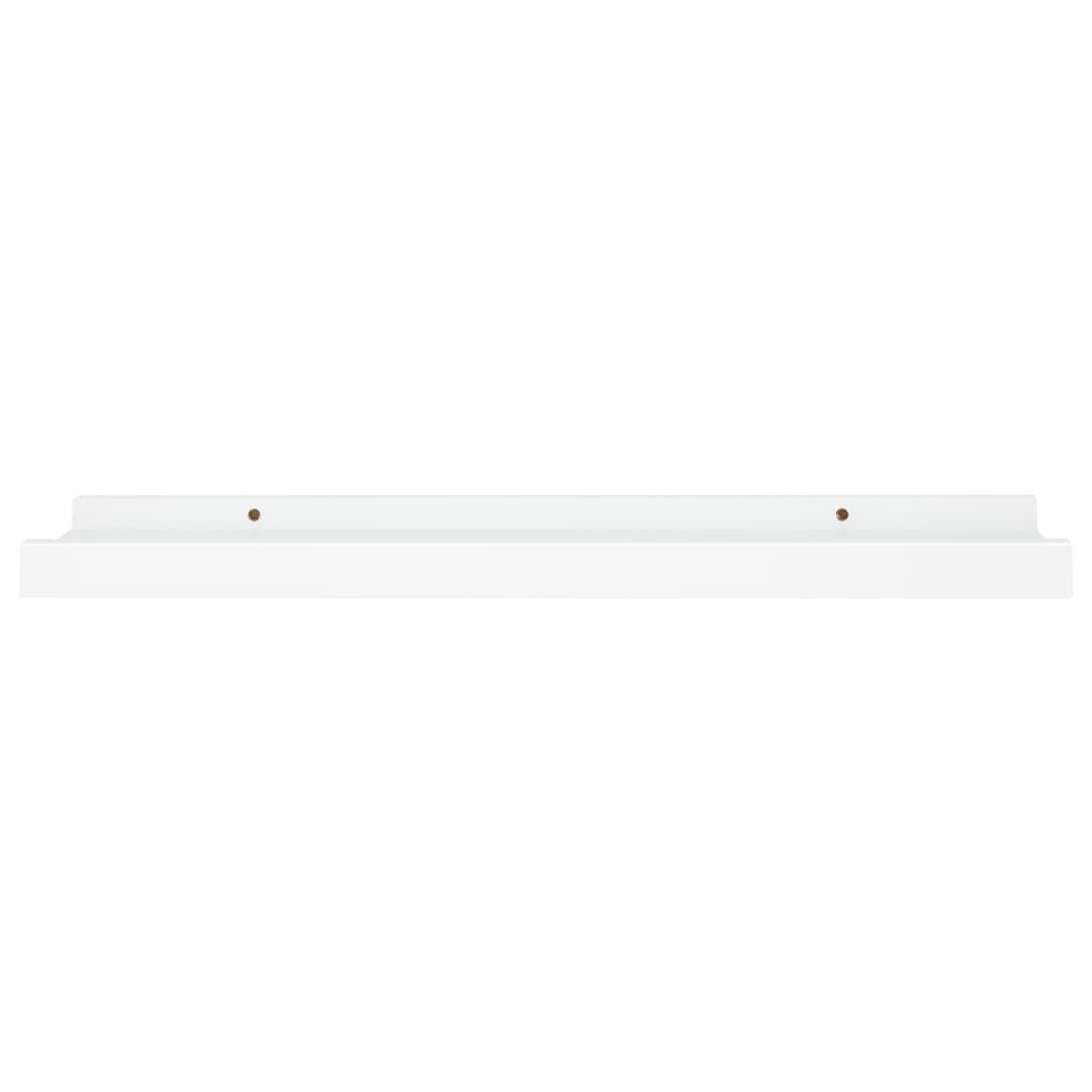 Tavellister 2 st vit 40x9x3 cm MDF