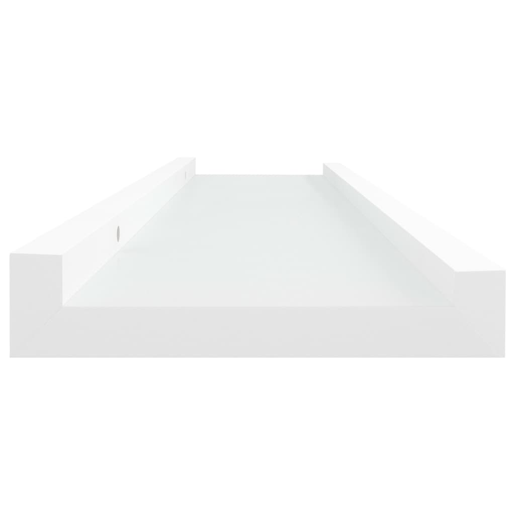 Tavellister 2 st vit 40x9x3 cm MDF