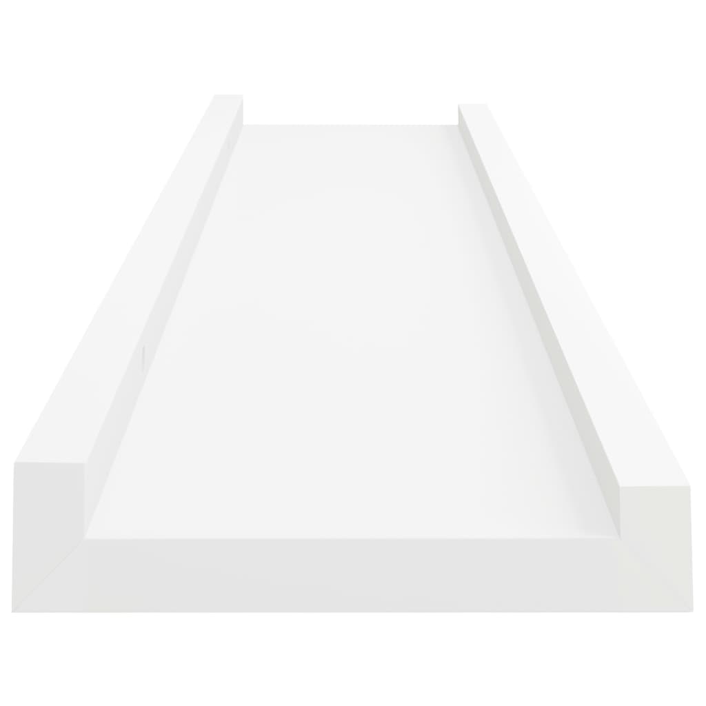 Tavellister 2 st vit 40x9x3 cm MDF