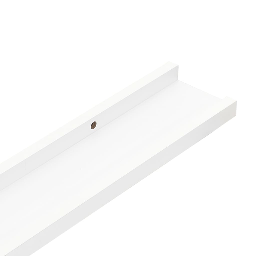 Tavellister 2 st vit 40x9x3 cm MDF