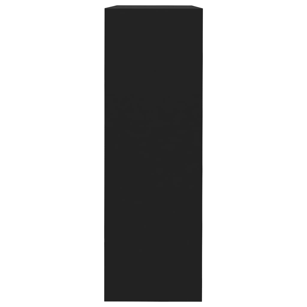 Vägghyllor kub 3 st svart MDF