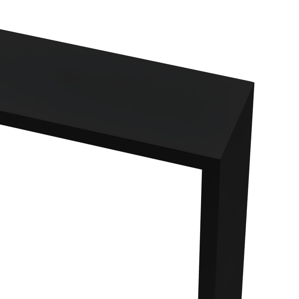 Vägghyllor kub 3 st svart MDF