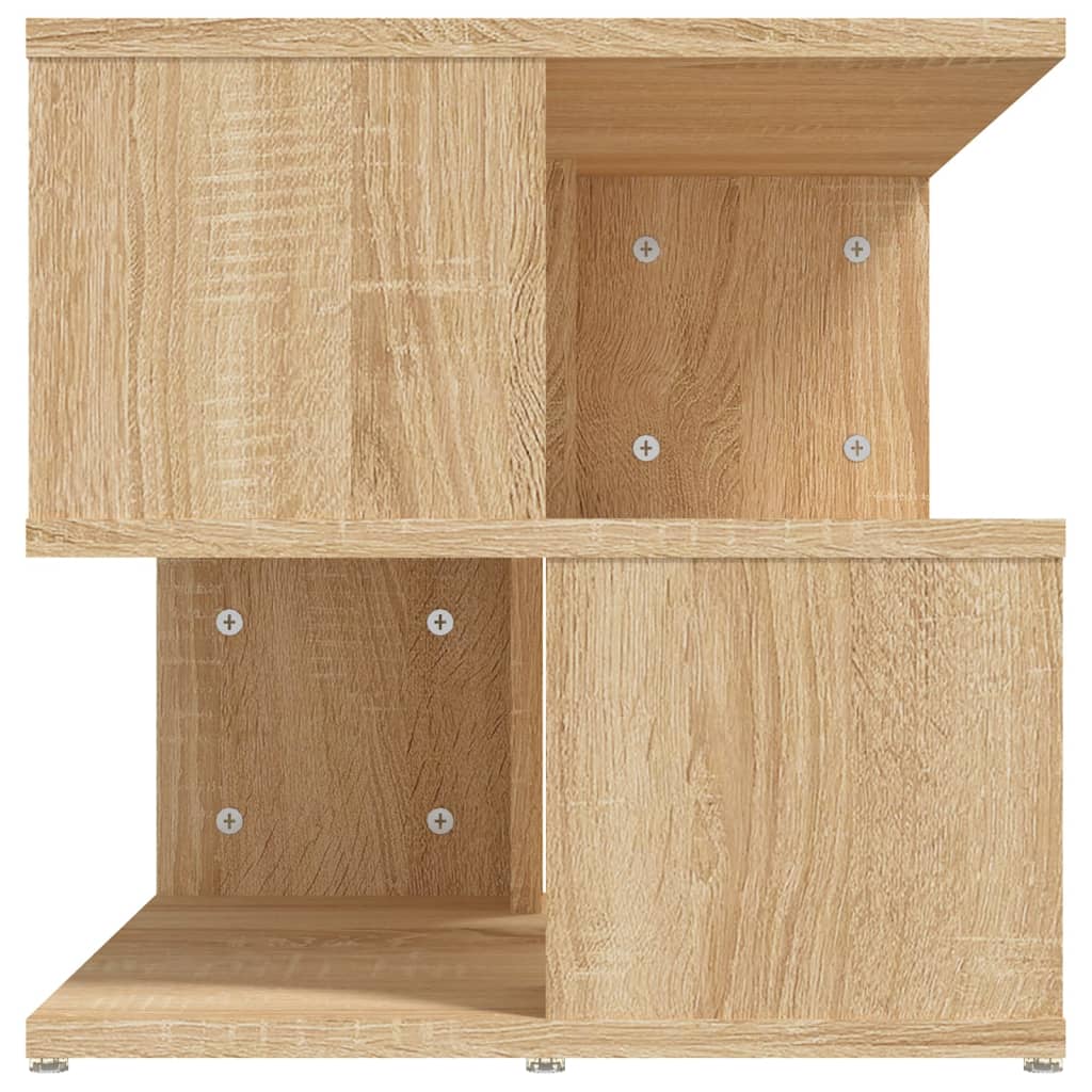 Sidobord sonoma-ek 40x40x40 cm konstruerat trä
