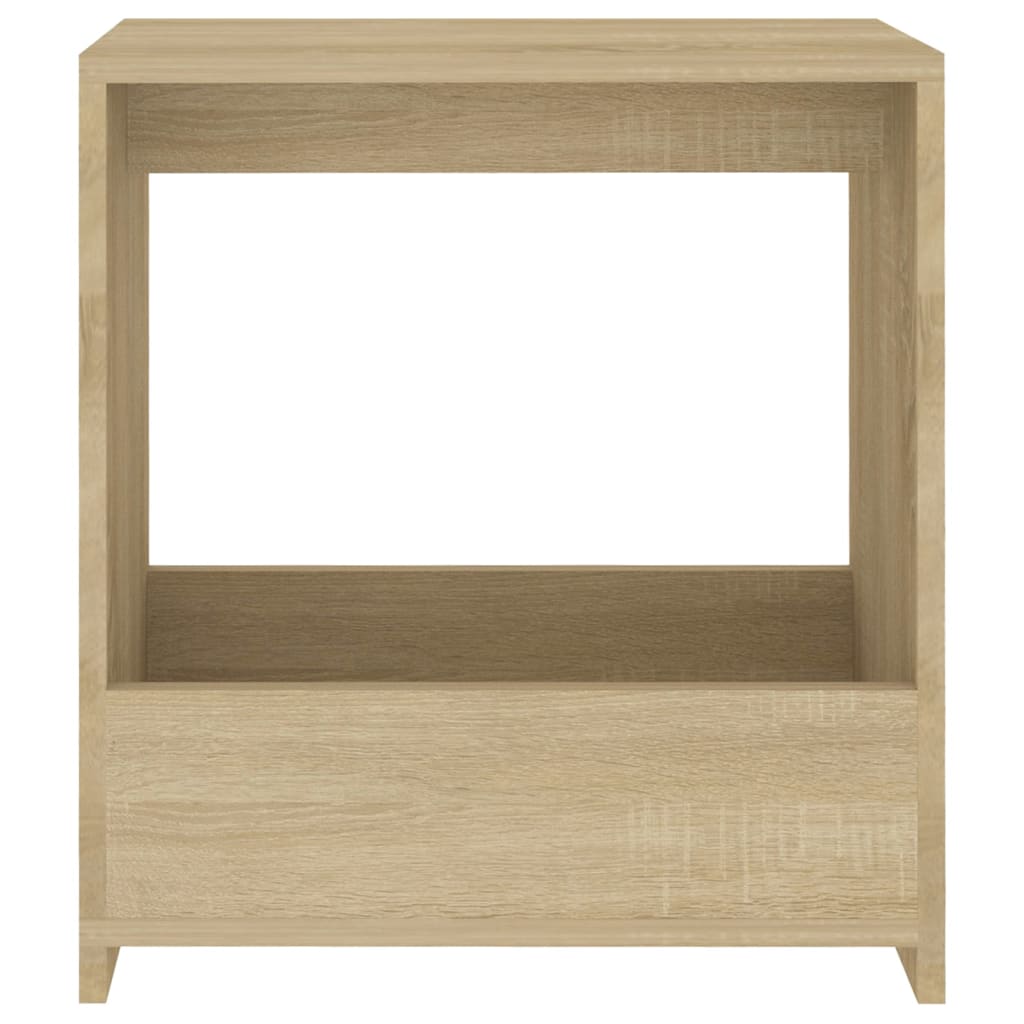 Sidobord sonoma-ek 50x26x50 cm konstruerat trä