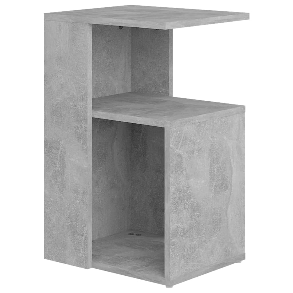 Sidobord betonggrå 36x30x56 cm konstruerat trä