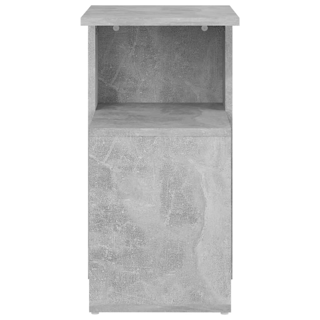 Sidobord betonggrå 36x30x56 cm konstruerat trä