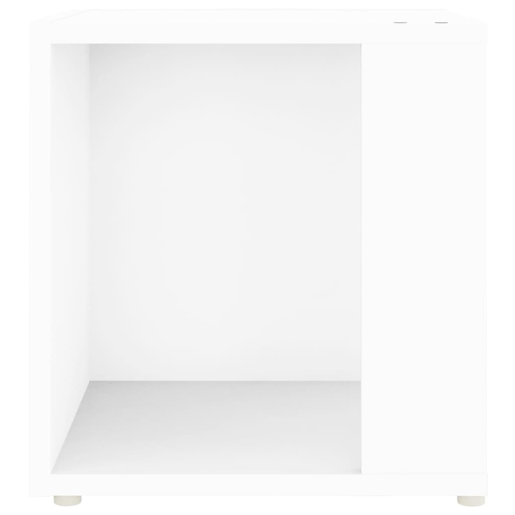 Sidobord vit 33x33x34,5 cm konstruerat trä