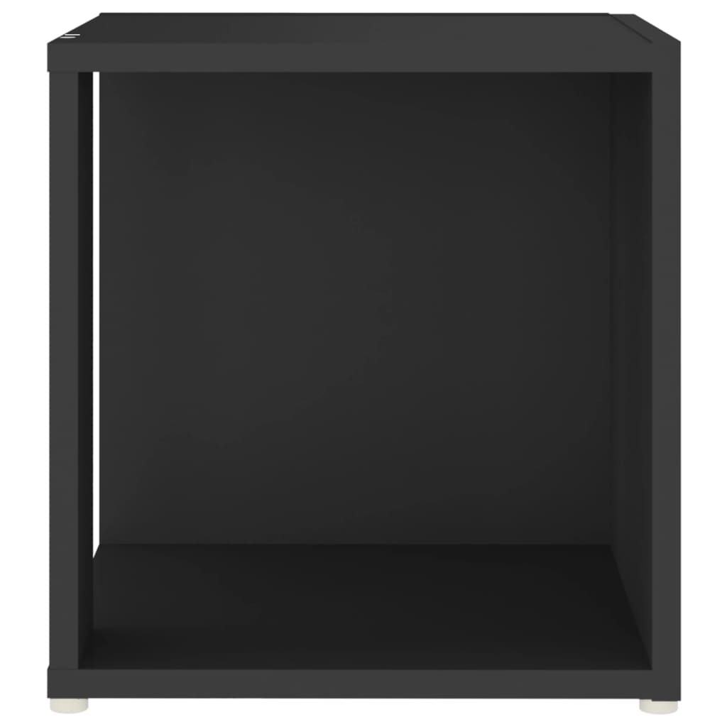 Sidobord svart 33x33x34,5 cm konstruerat trä
