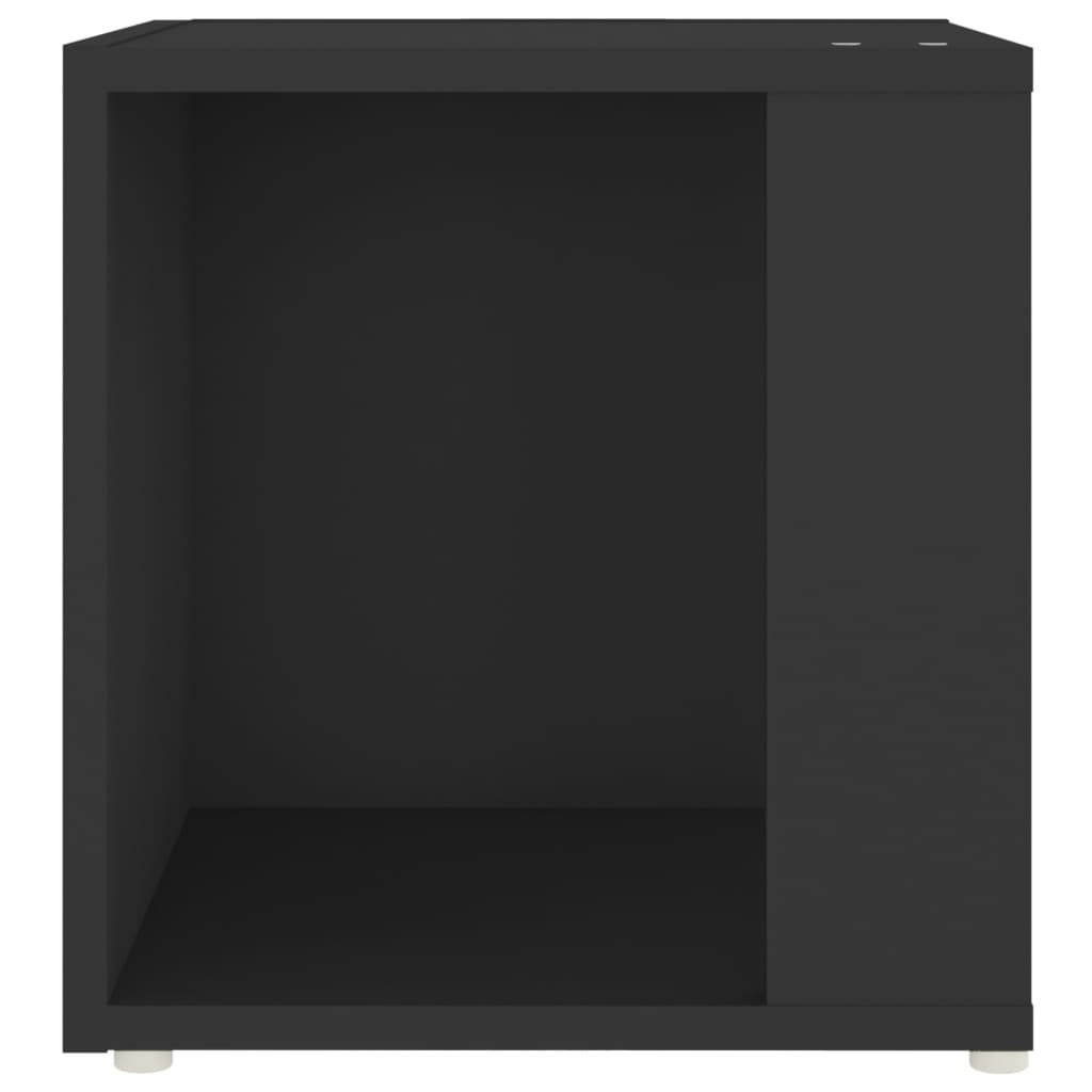Sidobord svart 33x33x34,5 cm konstruerat trä