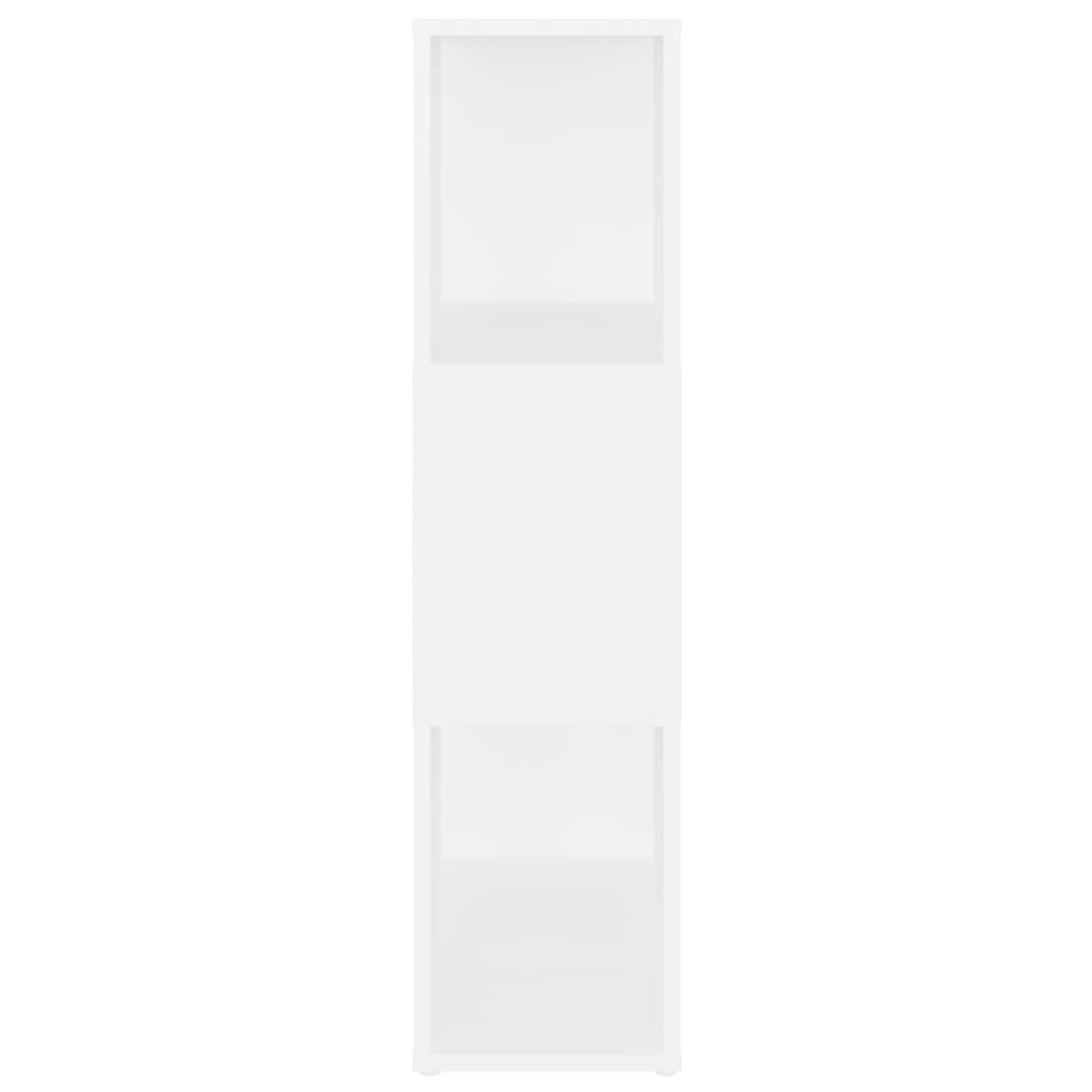 Bokhylla/Rumsavdelare vit 60x24x94 cm konstruerat trä