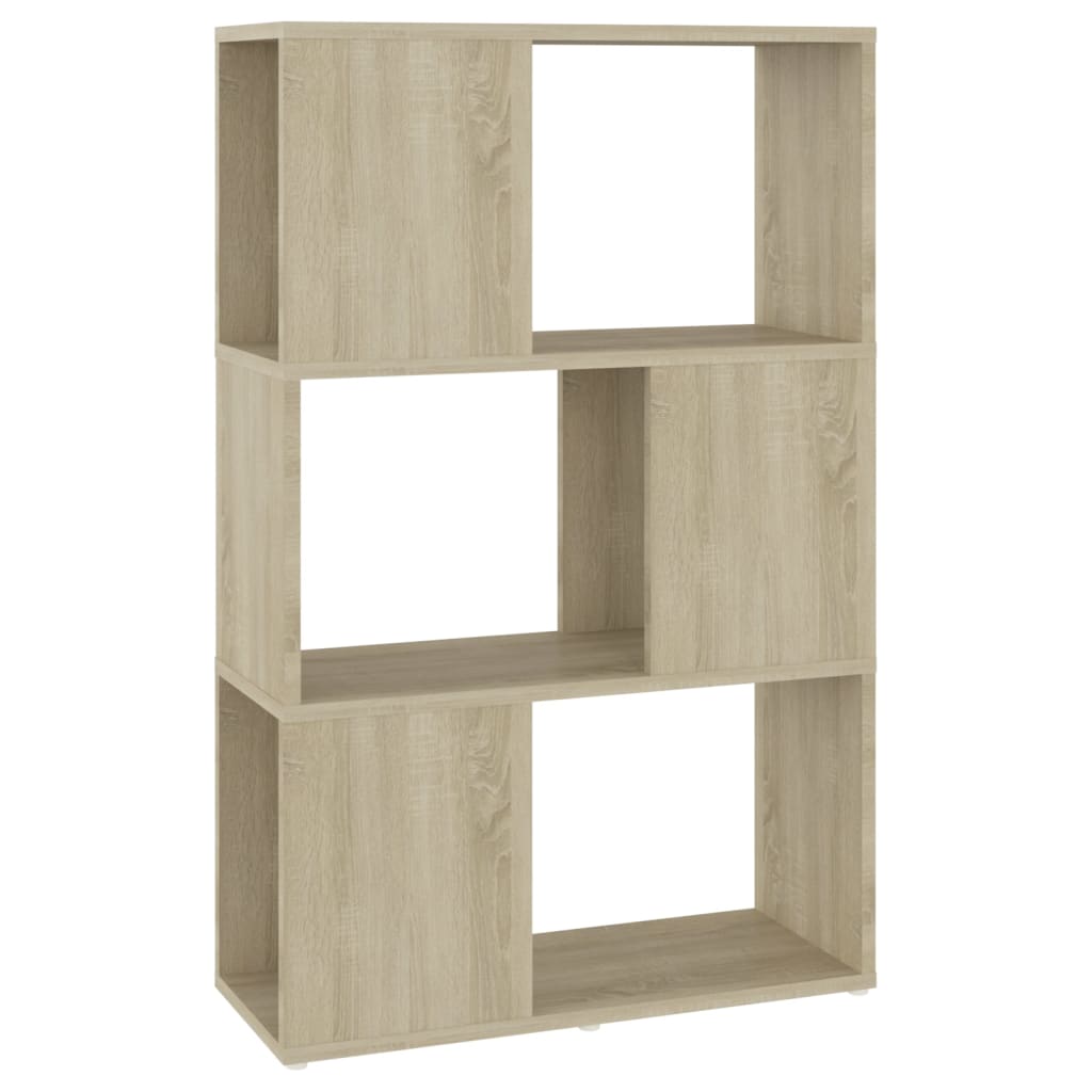 Bokhylla/Rumsavdelare sonoma-ek 60x24x94 cm konstruerat trä