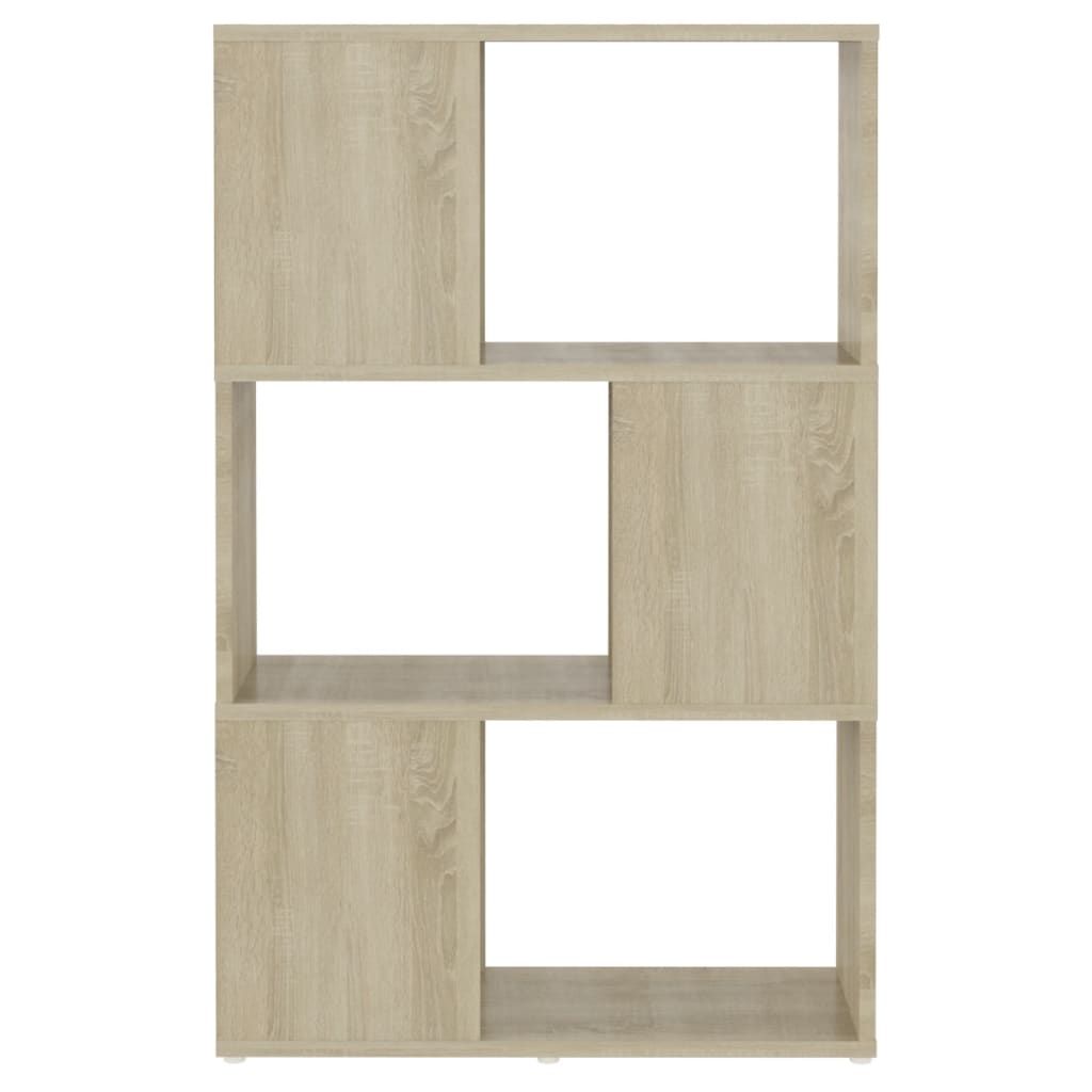 Bokhylla/Rumsavdelare sonoma-ek 60x24x94 cm konstruerat trä