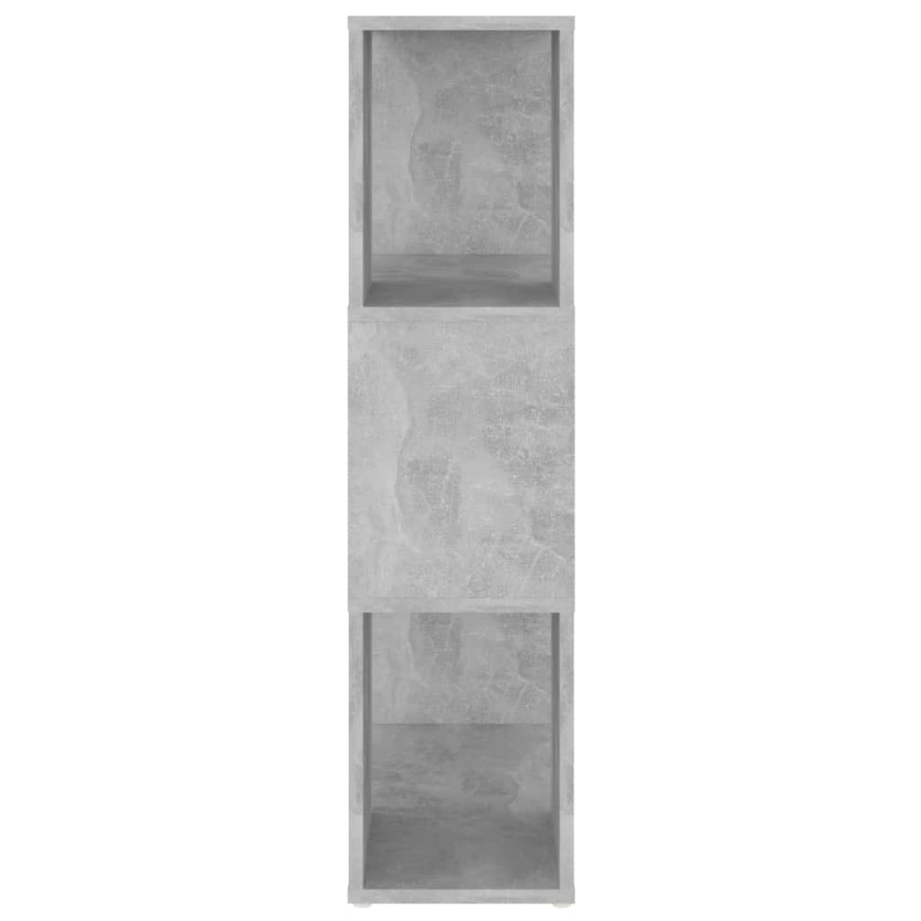 Bokhylla/Rumsavdelare betonggrå 60x24x94 cm konstruerat trä