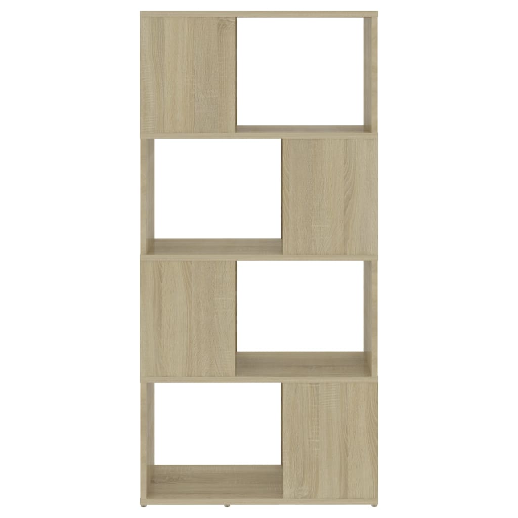 Bokhylla/Rumsavdelare sonoma-ek 60x24x124,5 cm konstruerat trä