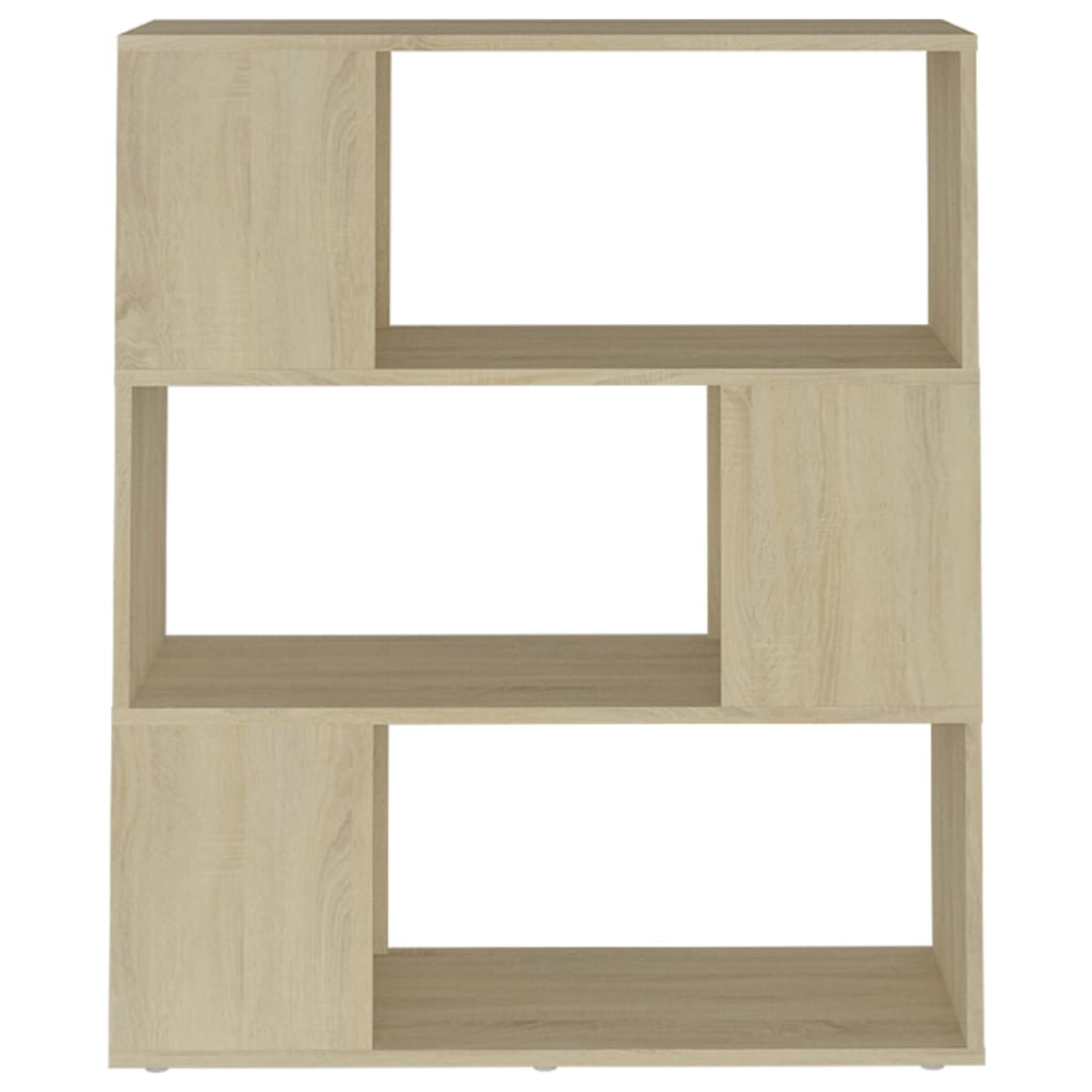 Bokhylla/Rumsavdelare sonoma-ek 80x24x94 cm konstruerat trä