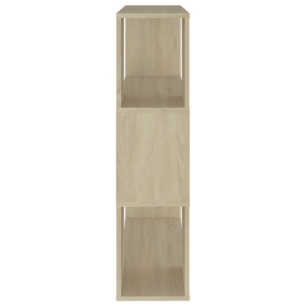 Bokhylla/Rumsavdelare sonoma-ek 80x24x94 cm konstruerat trä