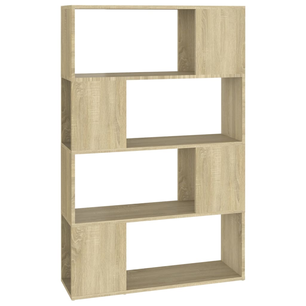 Bokhylla/Rumsavdelare sonoma-ek 80x24x124,5 cm konstruerat trä